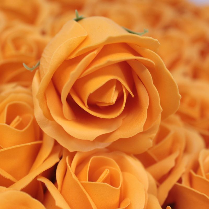 Ambachtelijke Zeep Bloem - Medium Roos - Oranje