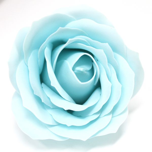Ambachtelijke Zeep Bloem- Large Roos - Baby Blauw