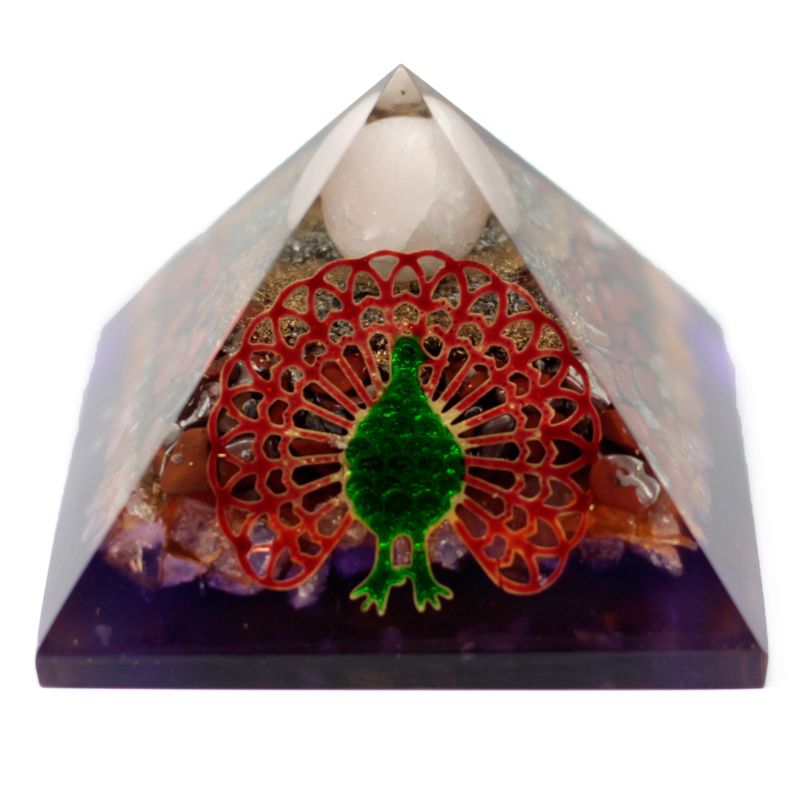 Orgonite Piramide - Large - 70cm - Pauw (Aarde Basis)
