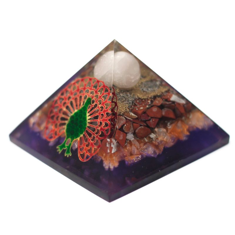 Orgonite Piramide - Large - 70cm - Pauw (Aarde Basis)