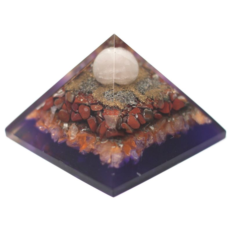 Orgonite Piramide - Large - 70cm - Pauw (Aarde Basis)