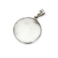 Zilveren Hanger - Levensboom - 22mm - Parelmoer