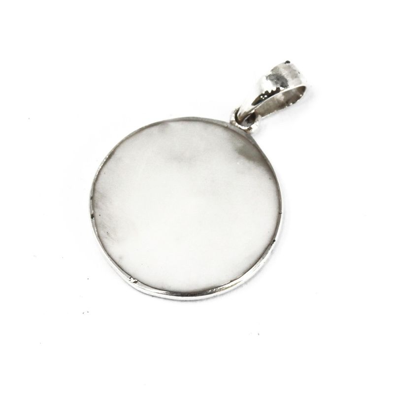 Zilveren Hanger - Levensboom - 22mm - Parelmoer