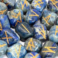 Indiase Runenstenen in Etui - Lapis