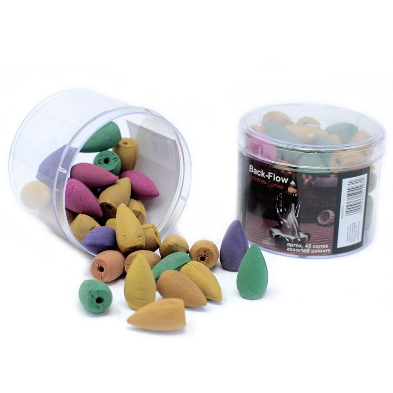 Back Flow Wierook Kegels - Mix (ongeveer 45 Kegels)