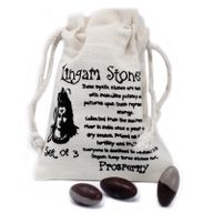 Een inch Lingam - 3 stenen