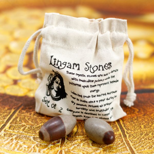 Twee inch Lingam - 2 stenen