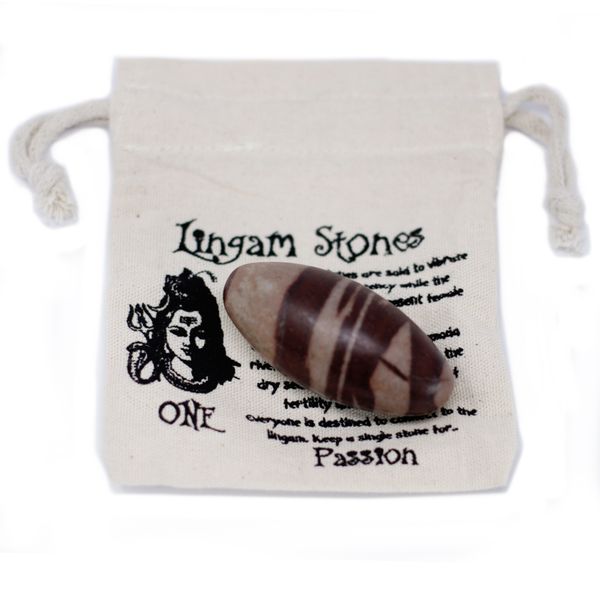Drie inch Lingam - 1 steen