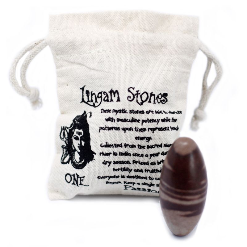 Drie inch Lingam - 1 steen