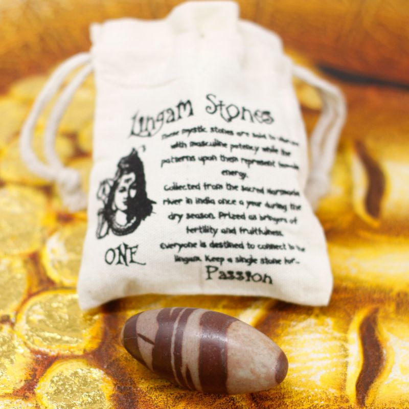 Drie inch Lingam - 1 steen