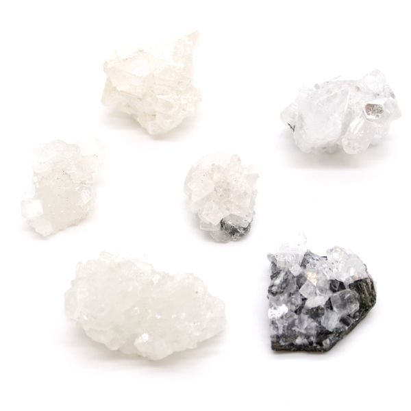 Witte Apofyllietclusters 20-30 mm