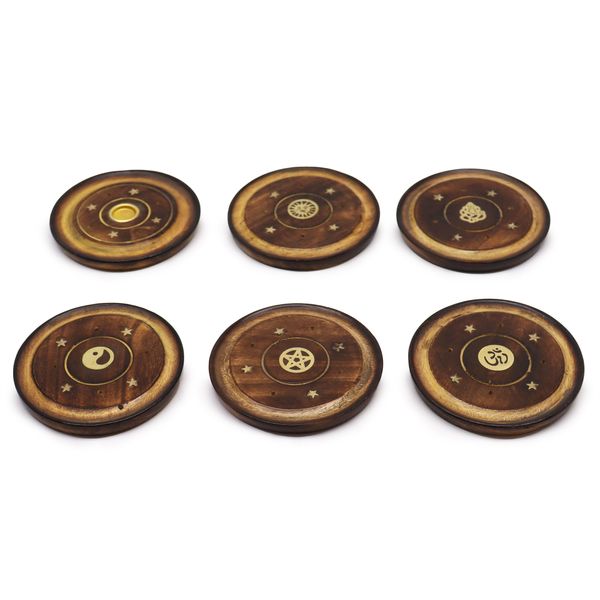 Schijf van Mango Hout 10 cm (kegel en wierook)