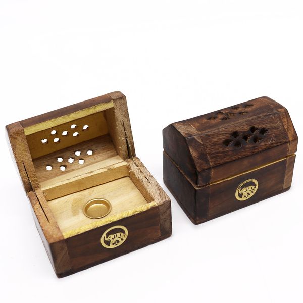 Mini Wierook Kegel Rookdoos - Mangohout