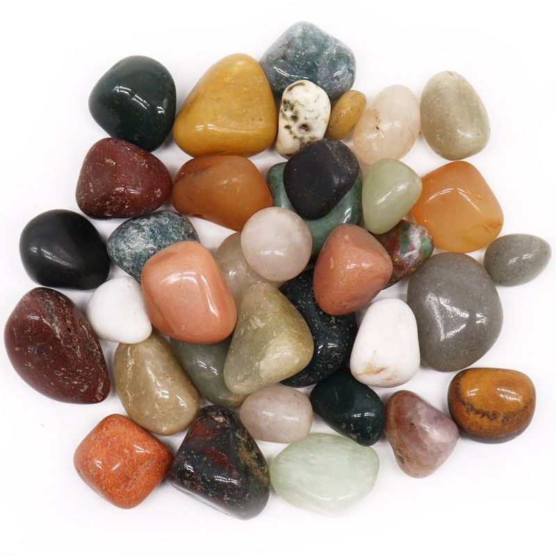 Gemengde Agaat Edelsteen Kiezels - 1KG