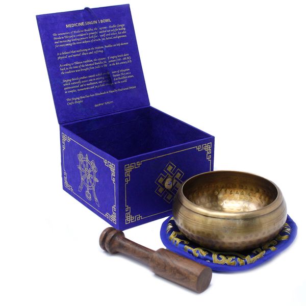 Boeddha Medicijn Klangschaal Set 10cm (min 500gr)