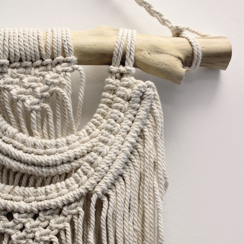 Macramé Wandkleed - Drie Golven