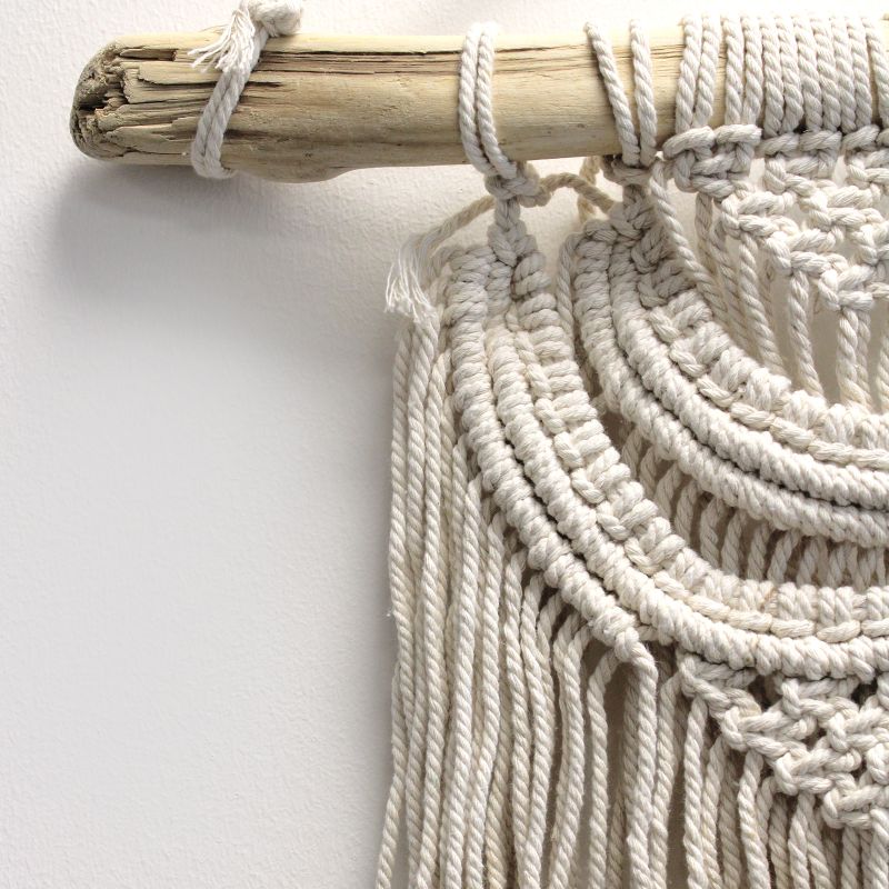 Macramé Wandkleed - Drie Golven