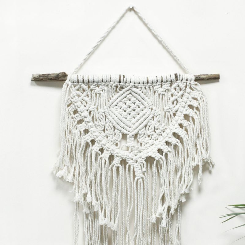 Macramé Wandkleed - Huis en Hart