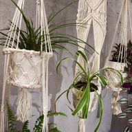 Macramé Plantpot Houder - Single - Kleine Pot