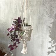 Macramé Plantpot Houder - Single - Kleine Pot