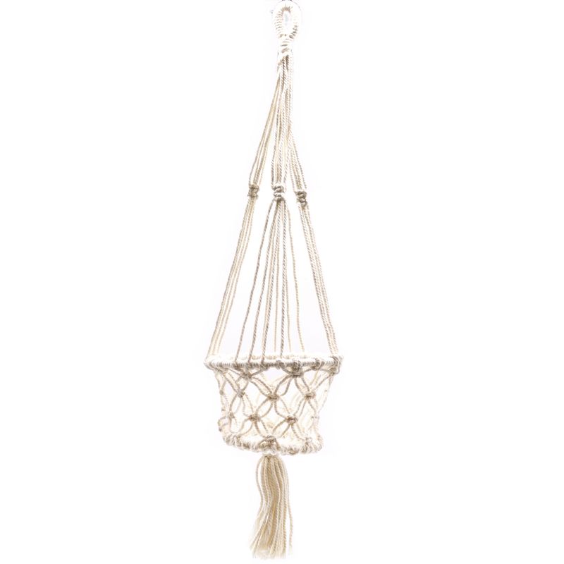 Macramé Plantpot Houder - Single - Kleine Pot