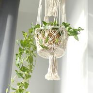 Macramé Plantpot Houder - Dubbel