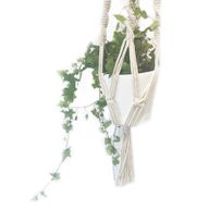 Macramé Plantpot Houder - Extra lang - Voor grote Pot