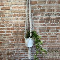 Macramé Plantpot Houder - Extra lang - Voor grote Pot