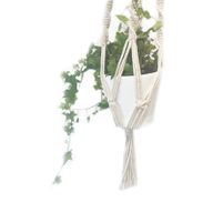 Macramé Plantpot Houder - Extra lang - Voor grote Pot