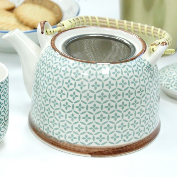 Kruidenthee Servies - Groen Mozaïek
