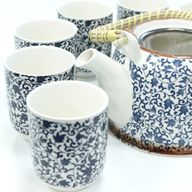 Kruidenthee Servies - Blauw Patroon