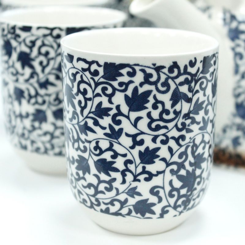 Kruidenthee Servies - Blauw Patroon