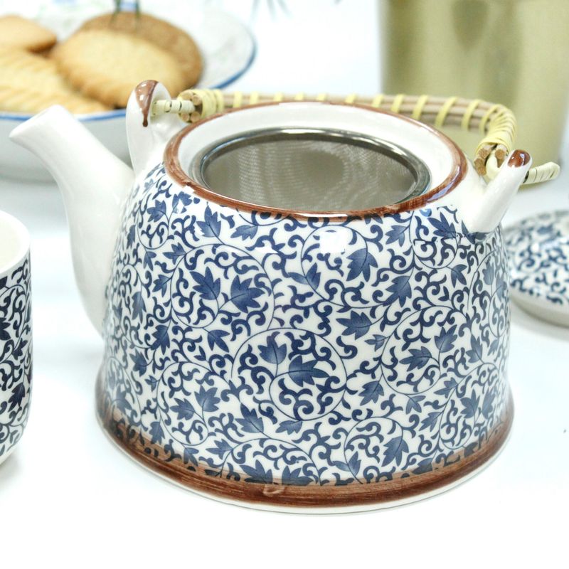 Kruidenthee Servies - Blauw Patroon