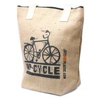 Milieuvriendelijk Jute Tas - Up Cycle - (4x Mixed Ontwerp)