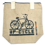 Milieuvriendelijk Jute Tas - Up Cycle - (4x Mixed Ontwerp)