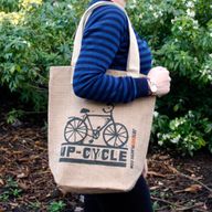 Milieuvriendelijk Jute Tas - Up Cycle - (4x Mixed Ontwerp)