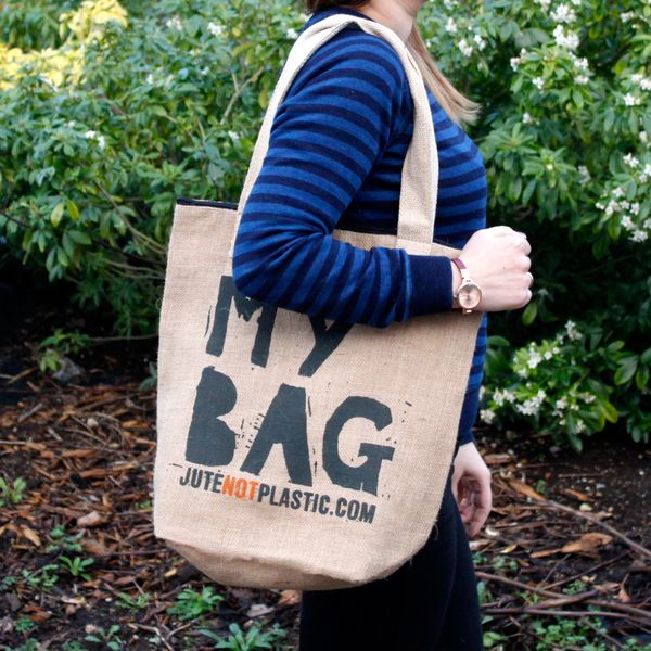 Jute Tas - My Bag - (4x Mixed Ontwerp)