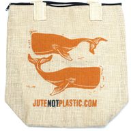 Jute Tas - Two Whales - (4x Mixed Ontwerp
