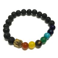 Lavasteen Armband - Boedha Chakra