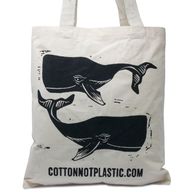 Katoenen Tas - Large - Walvis - 38cm x 42cm
