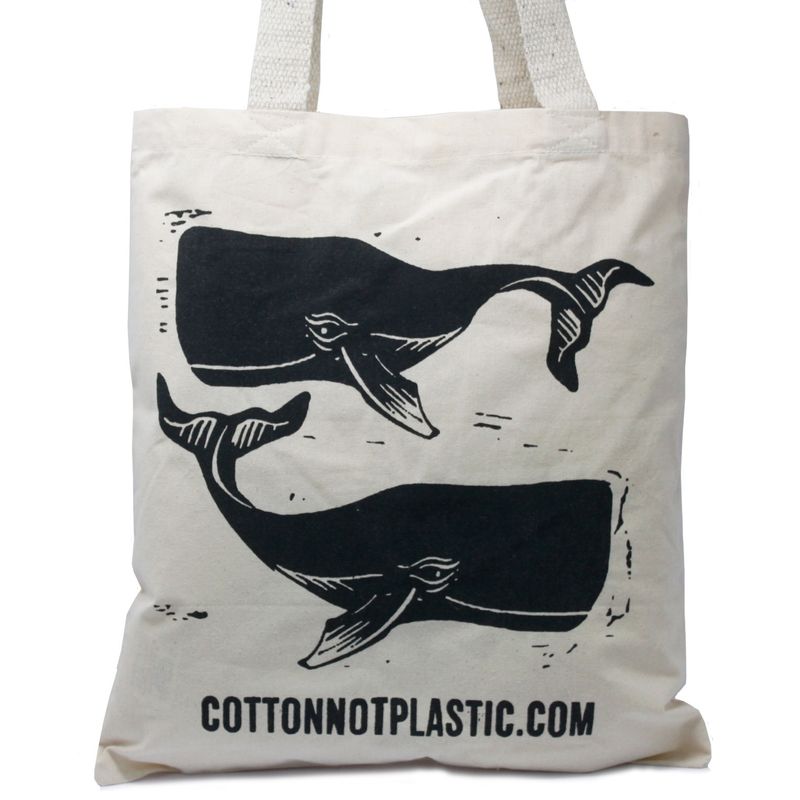 Katoenen Tas - Large - Walvis - 38cm x 42cm