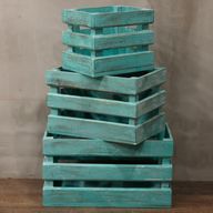 Set bestaande uit 3 Fruitkistjes - Groen