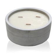 Kaars In Betonnen Pot - Large - Patchouli & Donker Amber