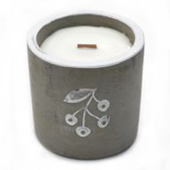 Kaars In Betonnen Pot - Medium - Bessen - Jeneverbes & Zoete Gin