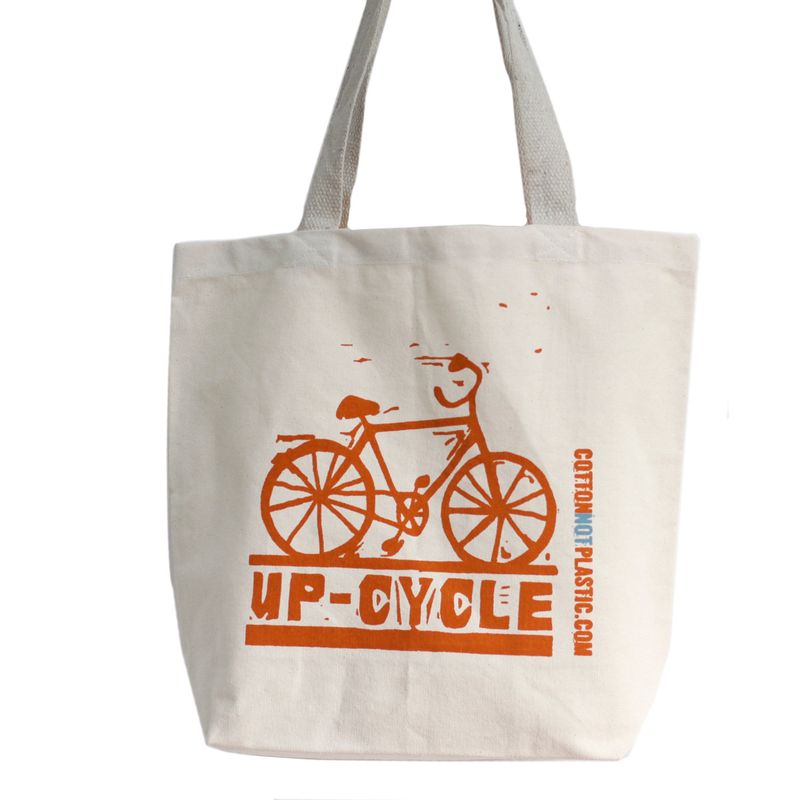 Katoenen Tas - Up Cycle - (4x Mixed Ontwerp)