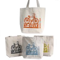 Katoenen Tas - Up Cycle - (4x Mixed Ontwerp)