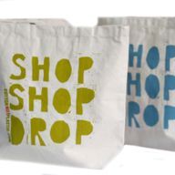 Katoenen Tas - Shop Shop Drop - (4x mixed Ontwerp)