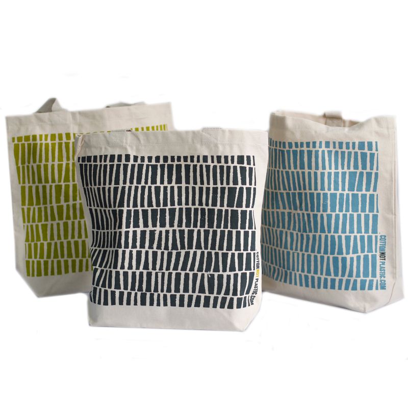 Katoenen Tas - All Over Design - (4x mixed Ontwerp)