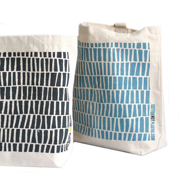 Katoenen Tas - All Over Design - (4x mixed Ontwerp)
