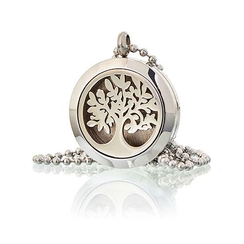 Aroma Diffuser Halsketting - Levensboom - 25mm
